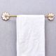 Brass Mother of Pearl Bathroom Towel Bar